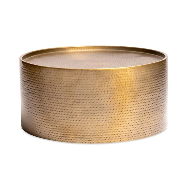 Hot Selling Product Metal Round Gold Coffee Table for Living Room Sofa Bedside Nightstand Metal Coffee Table