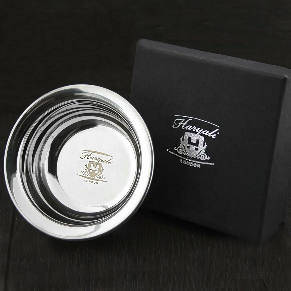 
High Grade German Stainless Steel Polished Shaving Soap Bowl 
