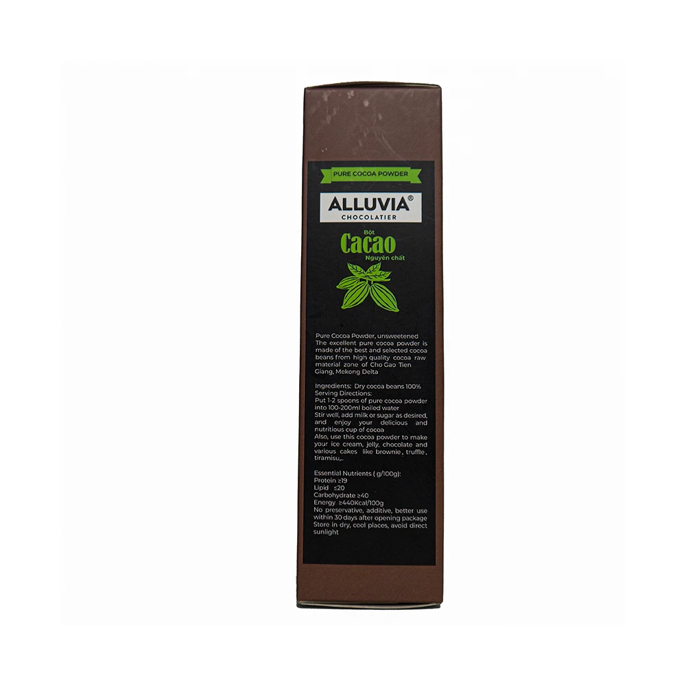 
ALLUVIA 12 Months Shelf Life 100% Pure Cacao powder - Chocolate Ingredient with Trinitario Variety from Vietnam 