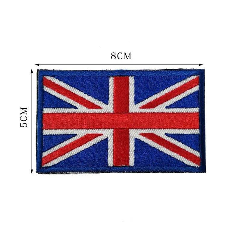 Flag Badge Hook & Loop Embroidered Military Tactical Morale Patches Mexico Flags Cloth Stickers Shoulder Emblem Applieque