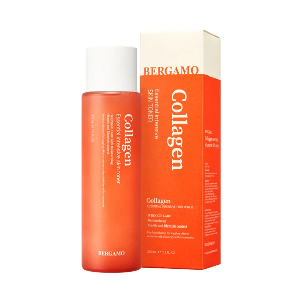 BERGAMO COLLAGEN ESSENTIAL INTENSIVE SKIN TONER made in Korea wrinkle care moisturizing elastic blemish control