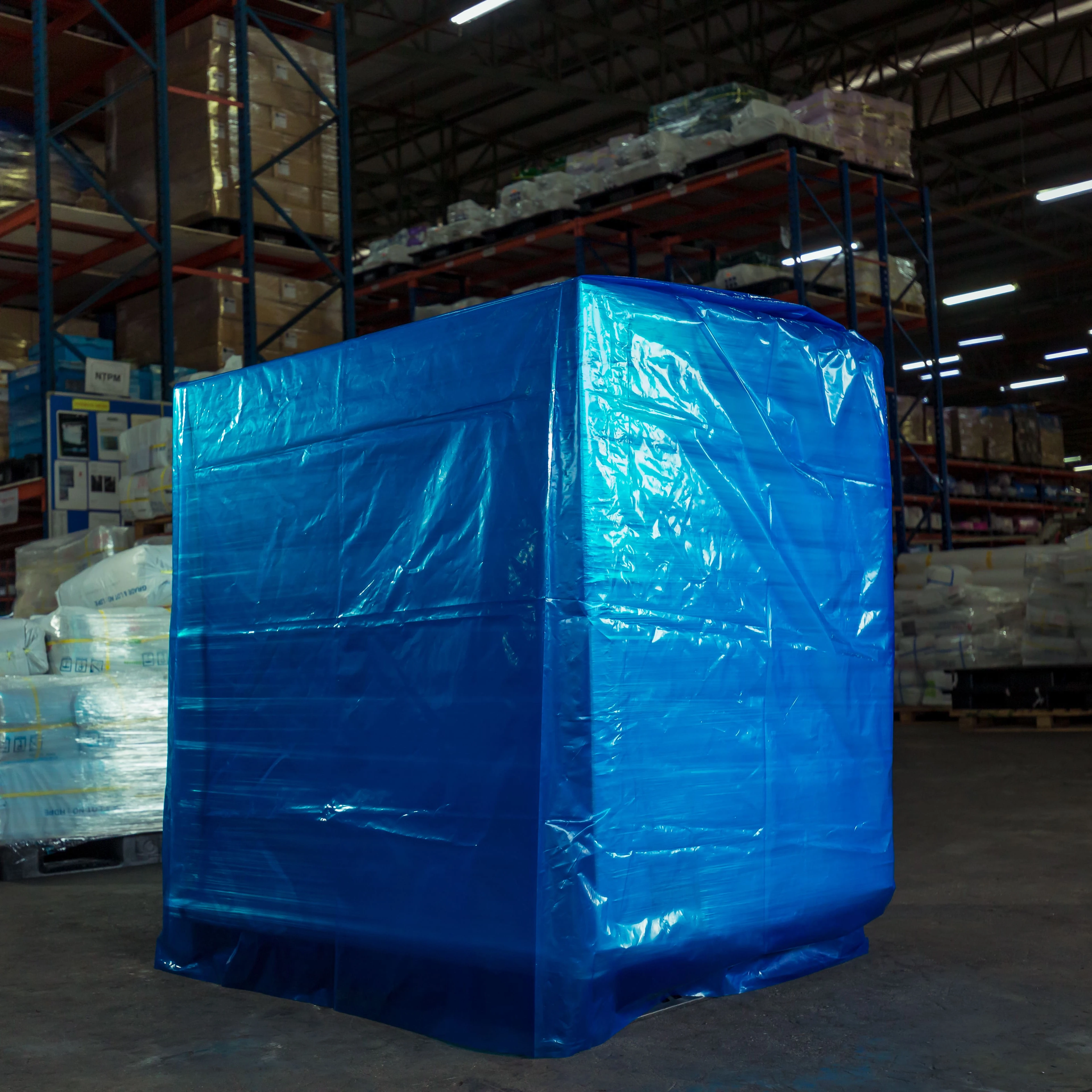 Оптовая продажа, тяжелая сумка для поддонов LDPE/HDPE, многоразовая Защитная крышка для поддонов, водонепроницаемая сумка с капюшоном