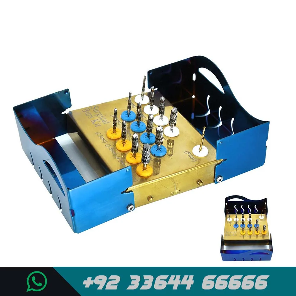 13 Pcs Surgical Burs Osseo densification Kit Dental Implant Osteotomy Preparation Wholesale Supplier