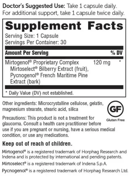 Ocular Pressure & Retina Defense Supplement to Support Healthy Intraocular Pressure Levels 30 Capsules Premium Quality