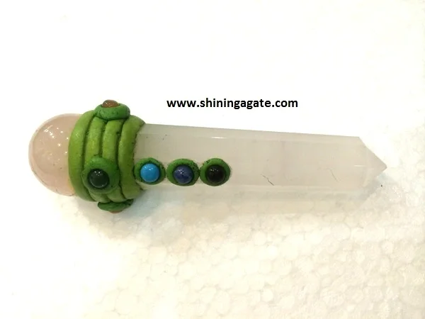 Tibetan Black Jasper Chakra Obelisk Healing Wand Wholesale Tibetan Healing Sticks