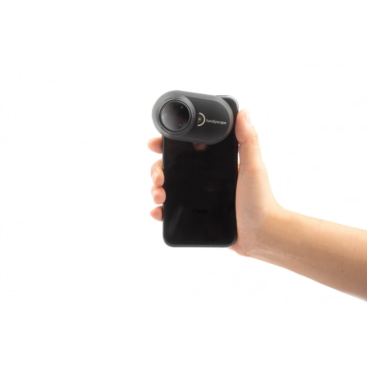 Optical digital device dermatoscope take photo and record video send snapshots to cloud storage, skin test