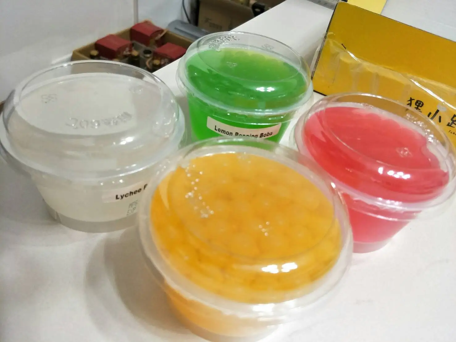 boba popping jelly bubble tea jar fruit pearls jelly accessories