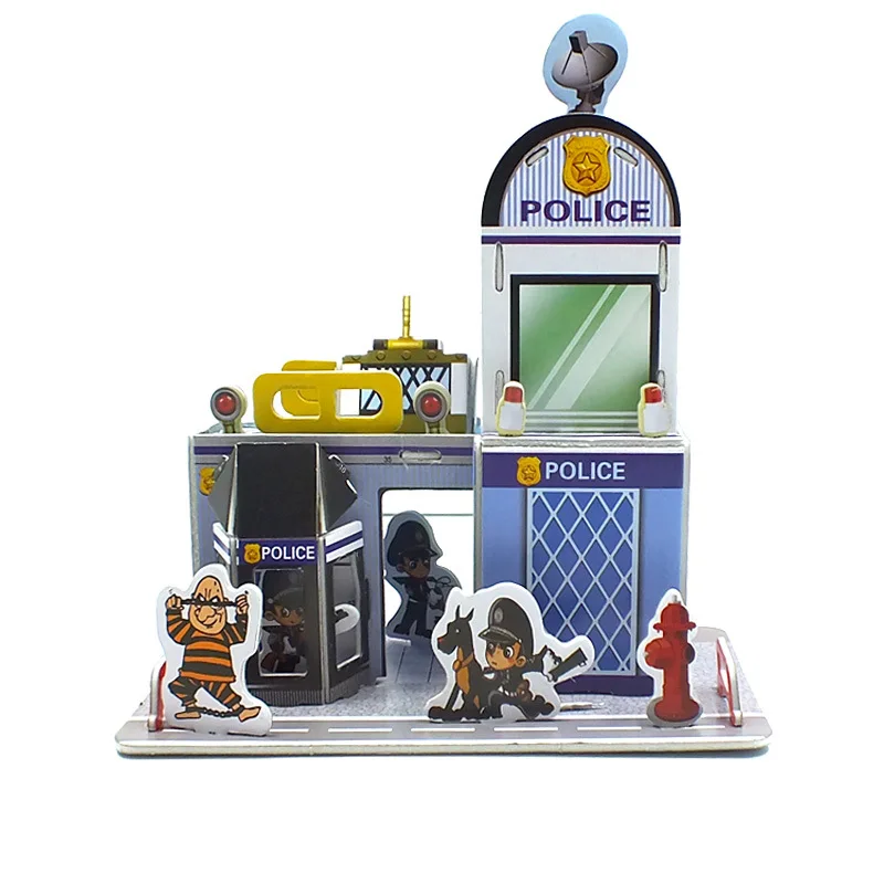 
Wholesale New Design High Quality Children Educational DIY Paper Craft Toy and Practical 3D Jigsaw Puzzle For Kids 