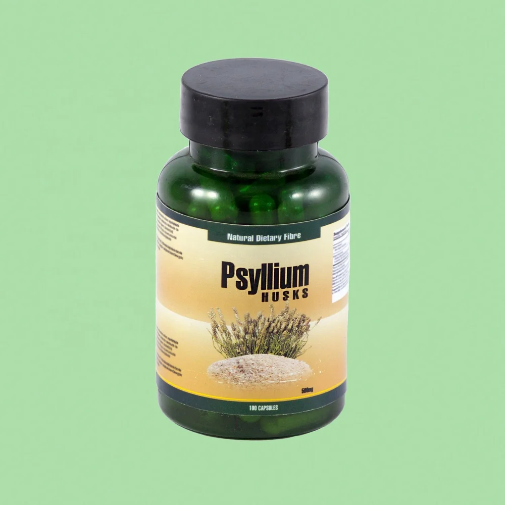 Natural psyllium husk capsules for weight management