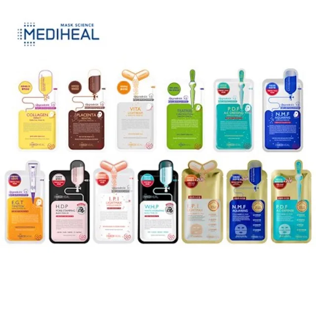 
[MEDIHEAL] Essential Mask Ex ALL Types 24ml facial mask korean MOQ 1500 SHEET Best korean cosmetic wholesale 