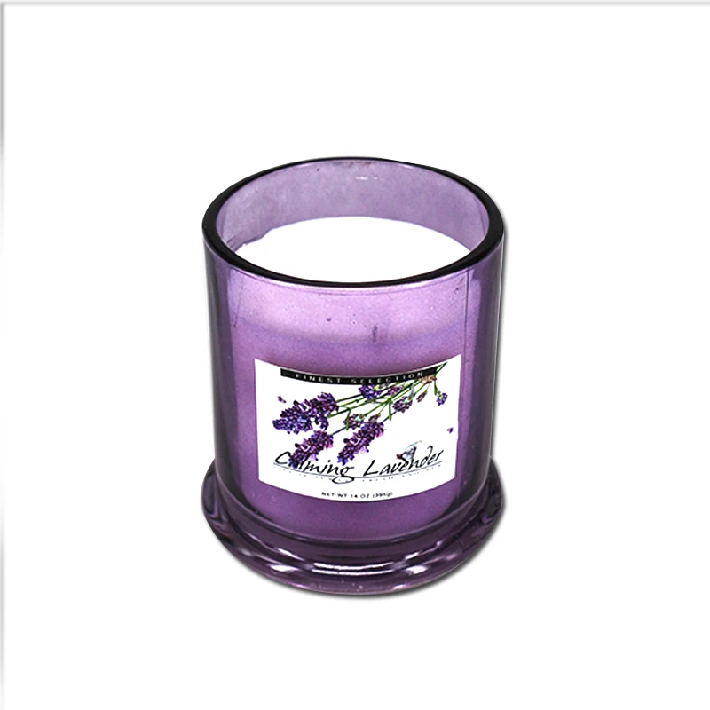 High Quality Palm Best Soybean Wax Filled Aromatherapy Paraffin Palm Fragrance Scented Candle Votive Glass Jar