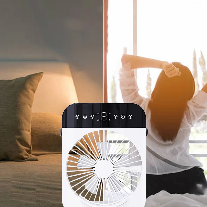 Smart Mini Air Circulation Fan with RGB Lights USB Connection