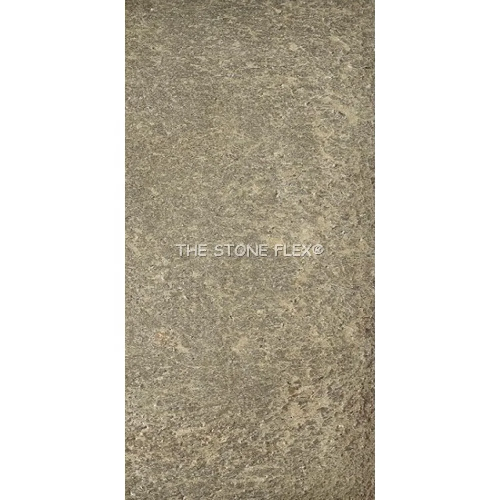 Eco Friendly Golden Shine Slate Stone Thin Flexible Fabric Fleece Veneer Sheet For Interior Exterior Wall Decoration