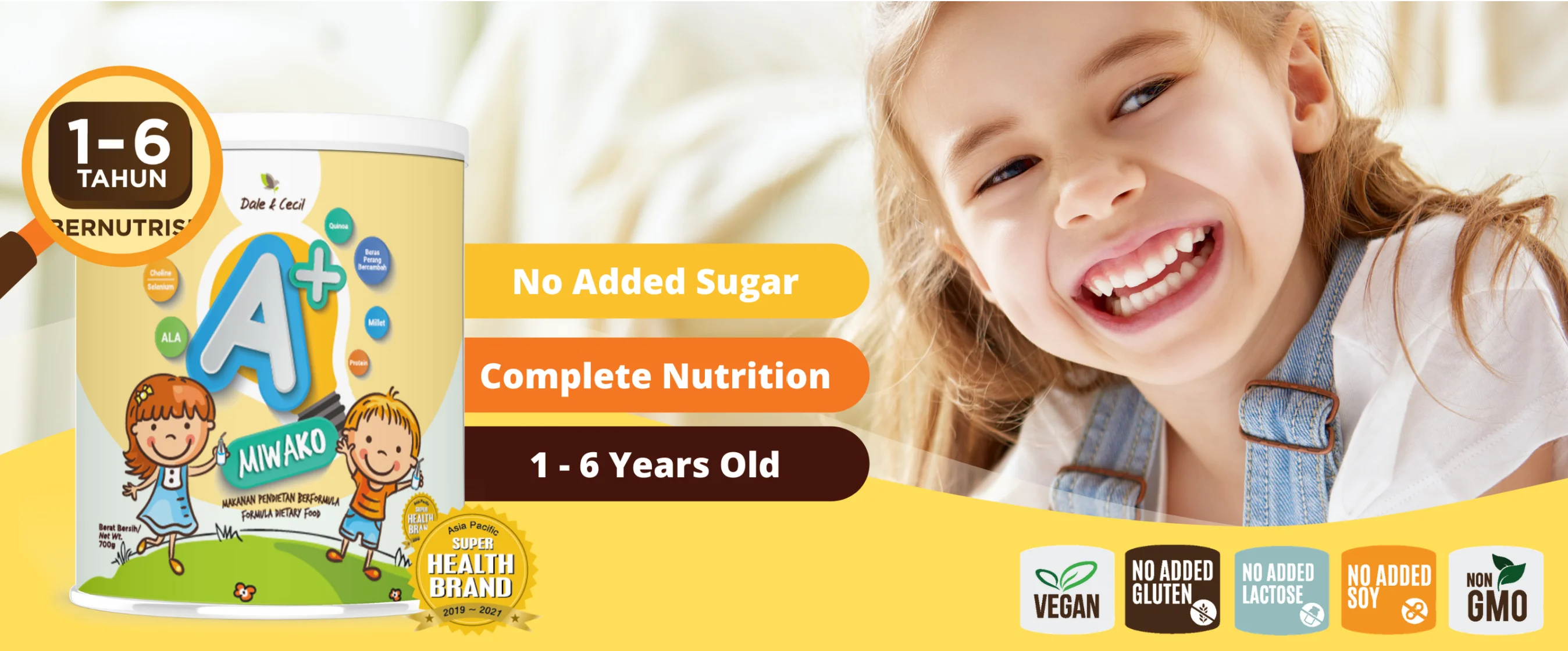 [Malaysia] Ready Stock + Fast Shipping Nutrition Plant-based Formula Milk (enriched with essential nutrients and vitamins)