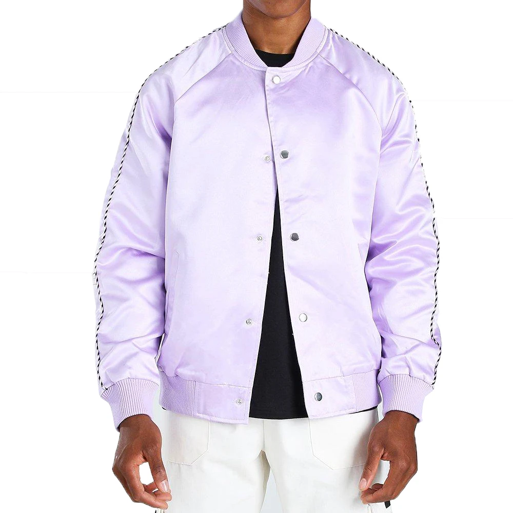 100% Custom Satin Jackets/High-quality Men Satin Jacket/Top Quality Satin Jacket