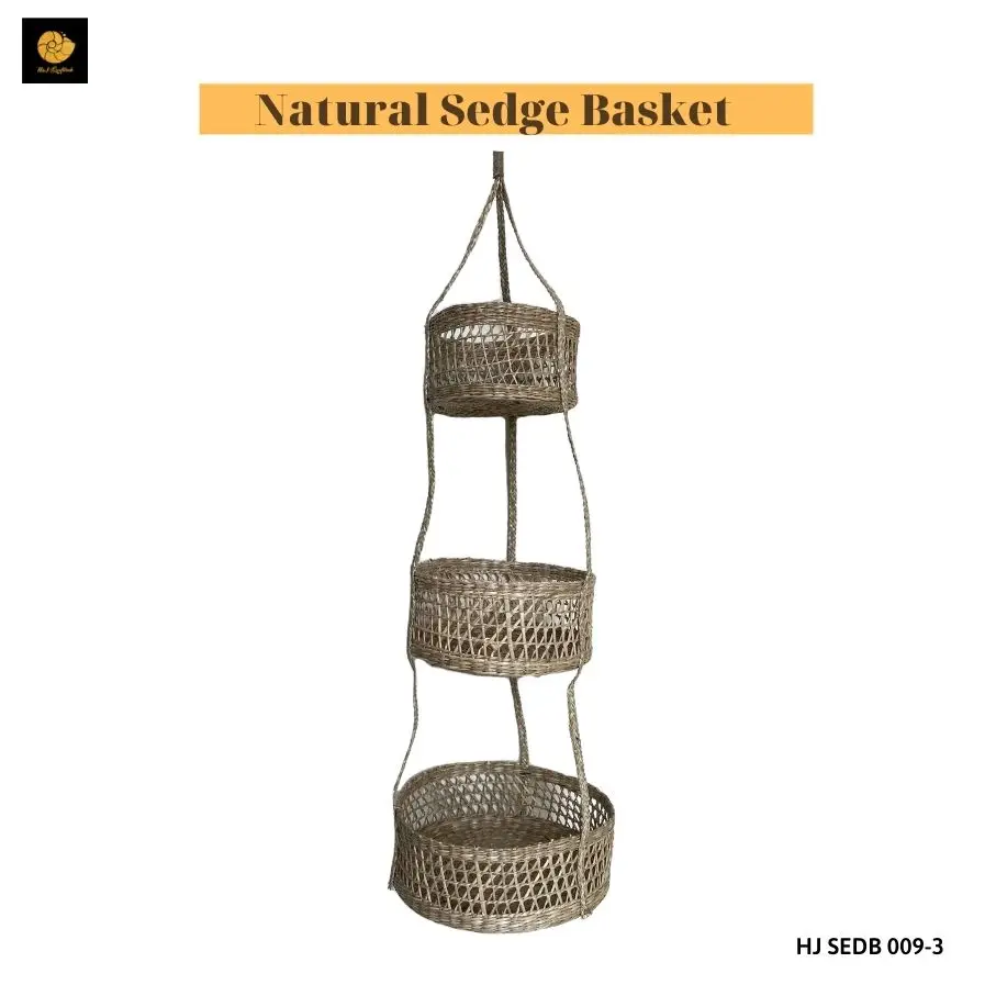 2021 Hand Wicker Seagrass Wicker Hanging Basket, flower Planter , Handmade Natural Modern Room Home Decor ODM/OEM