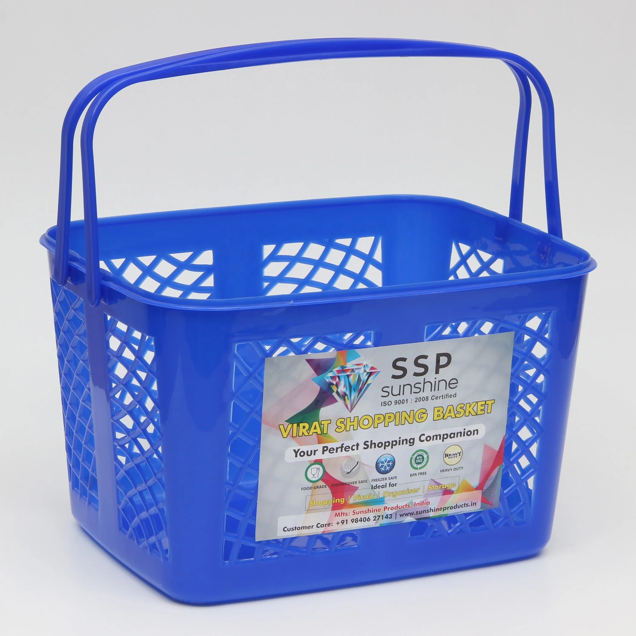 Unbreakable plastic basket