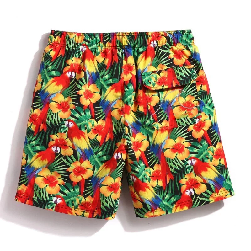 2021 New Men Quick Dry Stripe Swim Trunks Beach Shorts Sublimation Comfortable Short