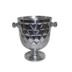 Manufacturer of Aluminum Ice Bucket Handcrafted Artisan Aluminum Champagne and Wine Chiller
