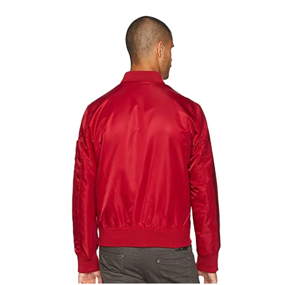 Custom Embroidery Silk Satin Fashion Letter Man Basketball Jackets