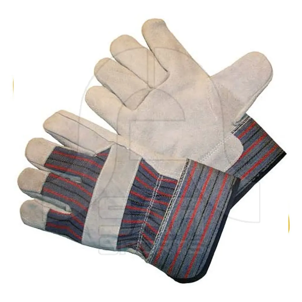 Factory Made Cheap Price High Quality Cow Split Leather Work Gloves Welding Gloves Leather Safety Gloves