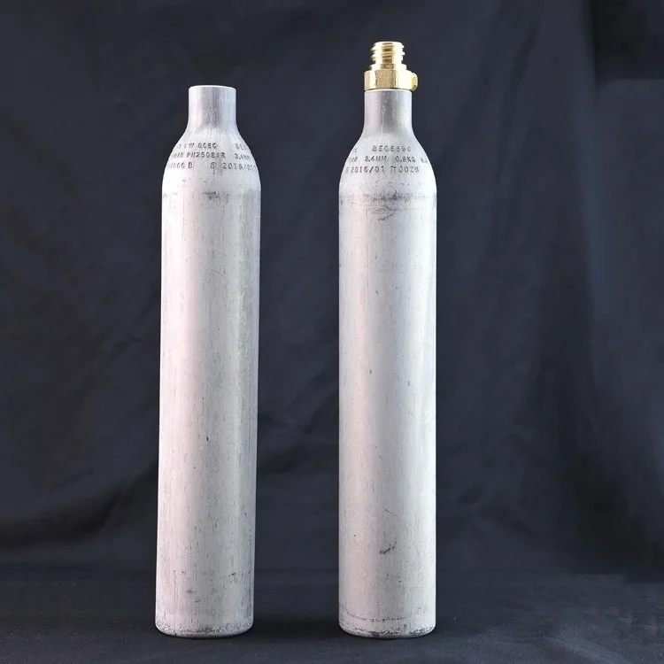 Taiwan supplier aluminum co2 gas cylinder 425g soda water soda cylinder for soda machine