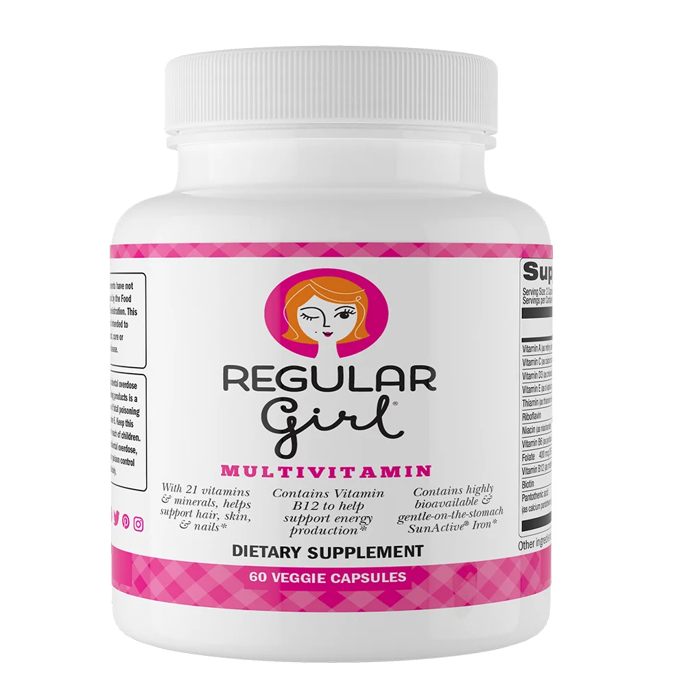 
Regular Girl Multivitamin Prebiotic Soluble Fiber Sun fiber and Probiotics Bifidobacterium Lactis Organic Powder 