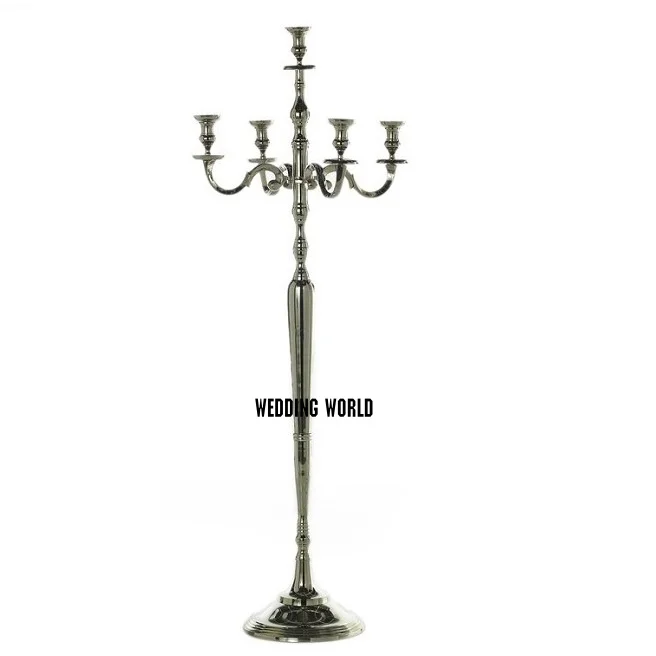  Латунный канделябр серебряного цвета дизайнерский самостоятельный роскошный высшего качества оптовая продажа стильный современный