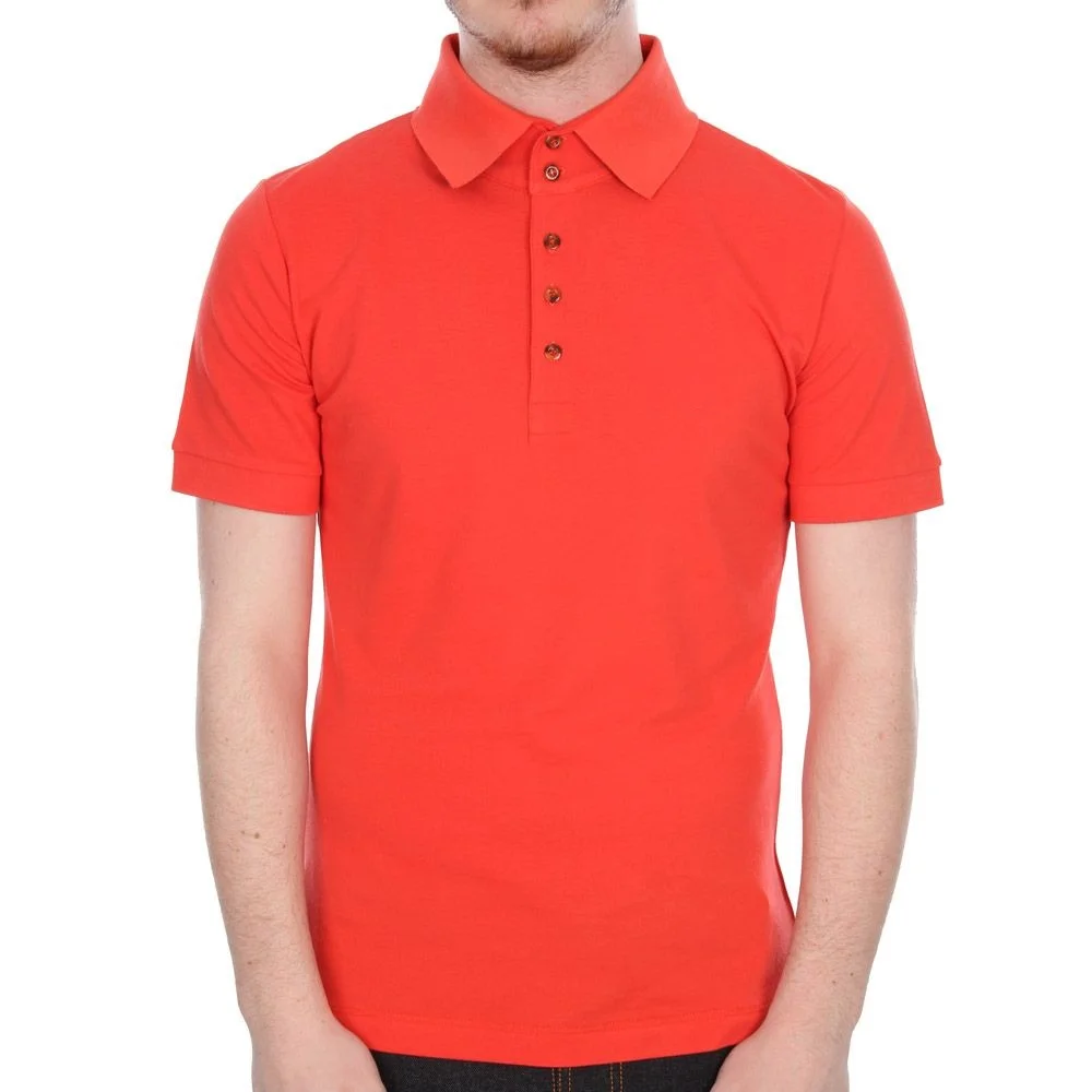 Manufacturer top quality men short sleeve polo t shirt Blank plain Red color Custom clothing wholesale slim fit