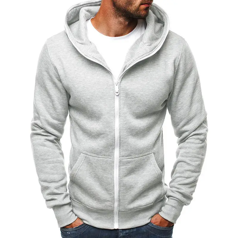 Stylish Outer Wear Casual Hoodie Men Fleece Hoodie low rates 35%cotton 65%poleyster screen printing hoodies as well embroidery