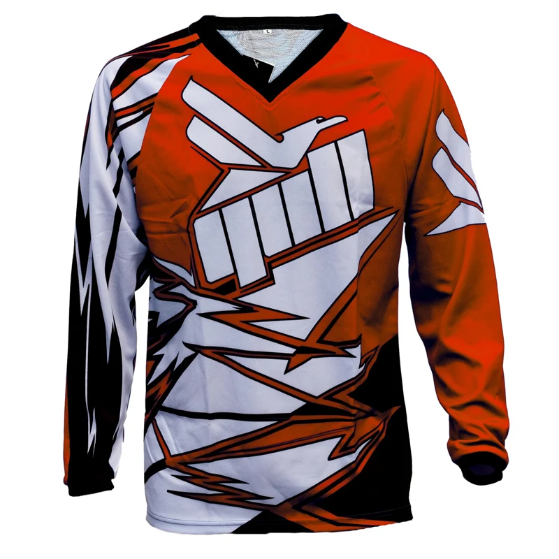  Bike T shirt Long Sleeve Sublimation Cycling T-shirt Street Motocross Moto Jersey Mx Tshirts MTB