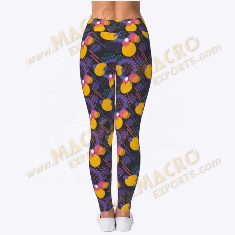 Wholesale High Quality Women Digital Printed Running Tights Fashion Mesh Yoga Pants print workout leggings Wholesale sublimation