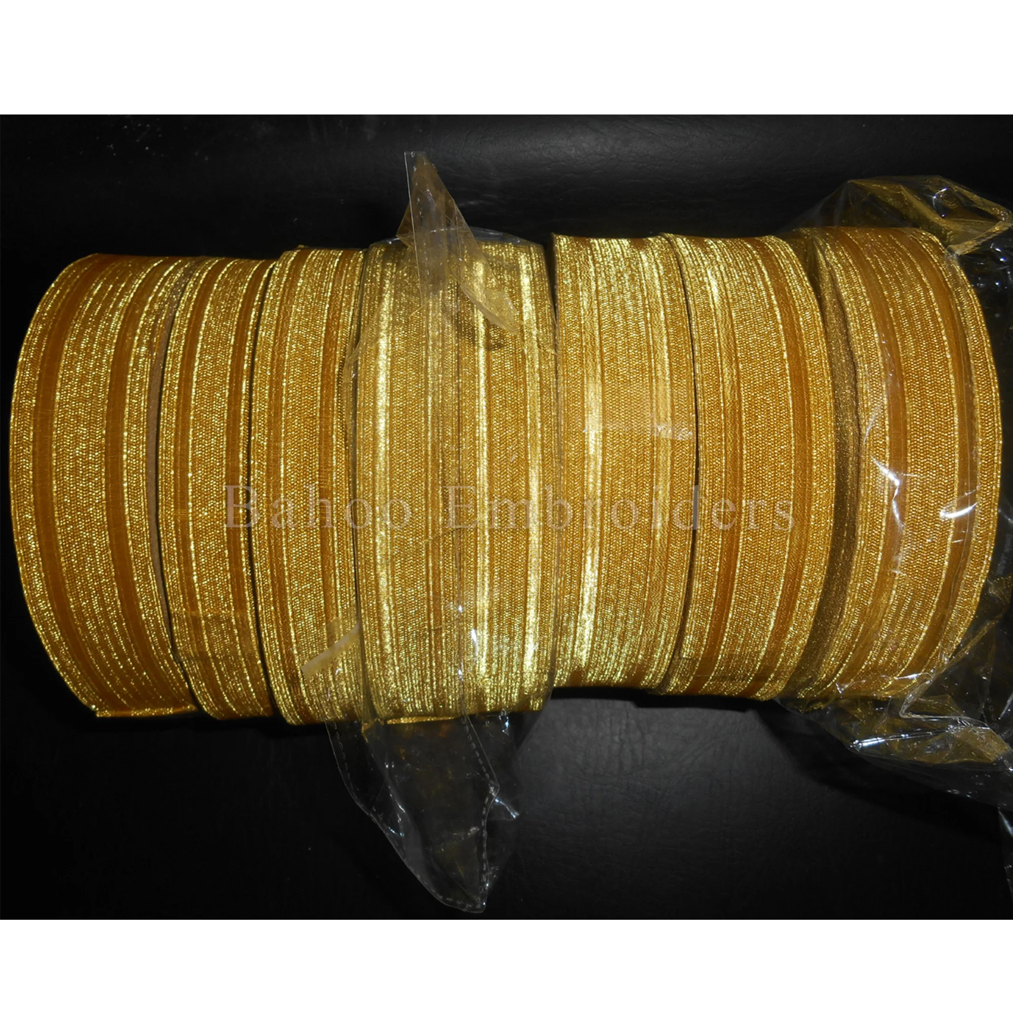 Gold Mylar Braid Trim for Military Officer Uniform, Vestment, Fancy Costume (Art # BH-BR-020)