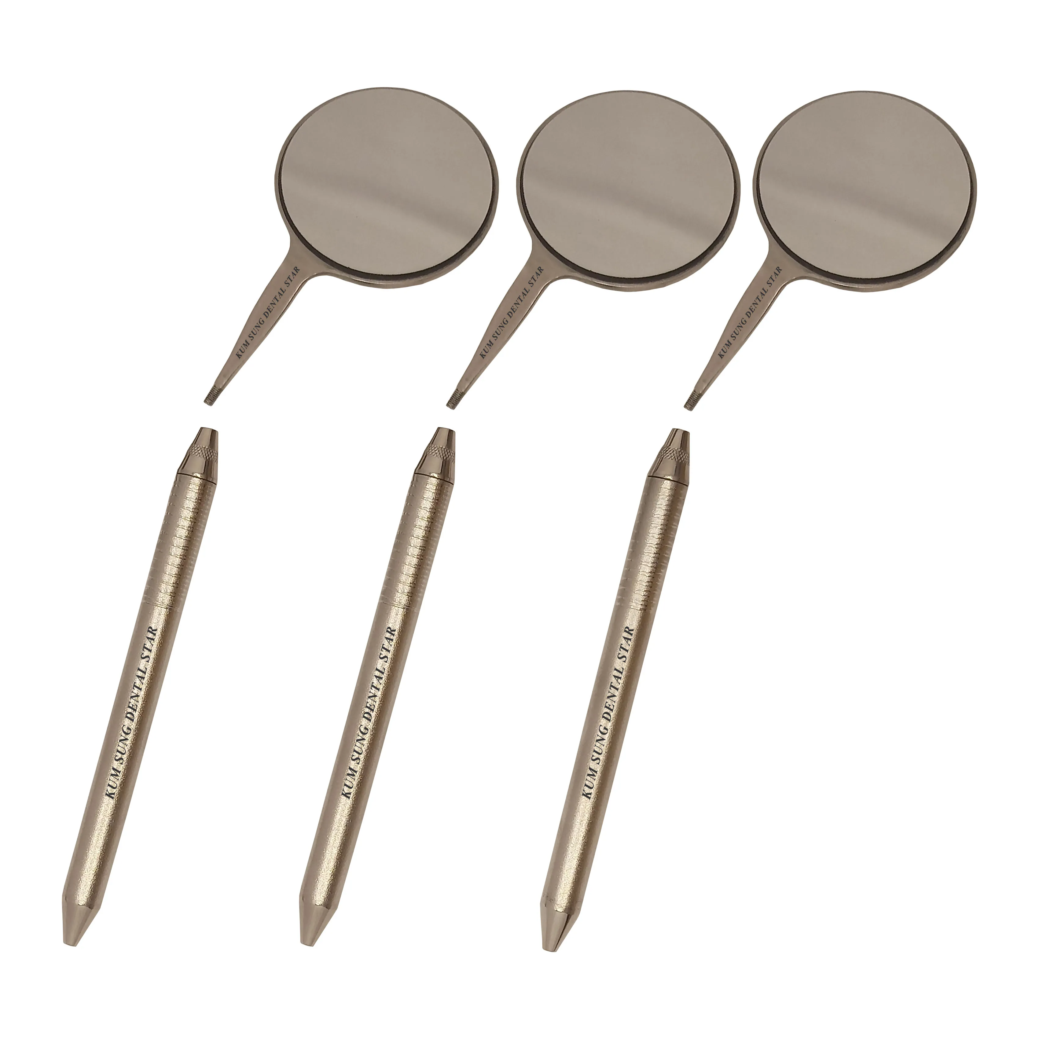 Wholesale High Quality Double Side, DENTAL ORAL PHOTO MIRROR, ROUND 2 INCHES DIA, Orthodontic Photographic Mirror Rhodium Coated