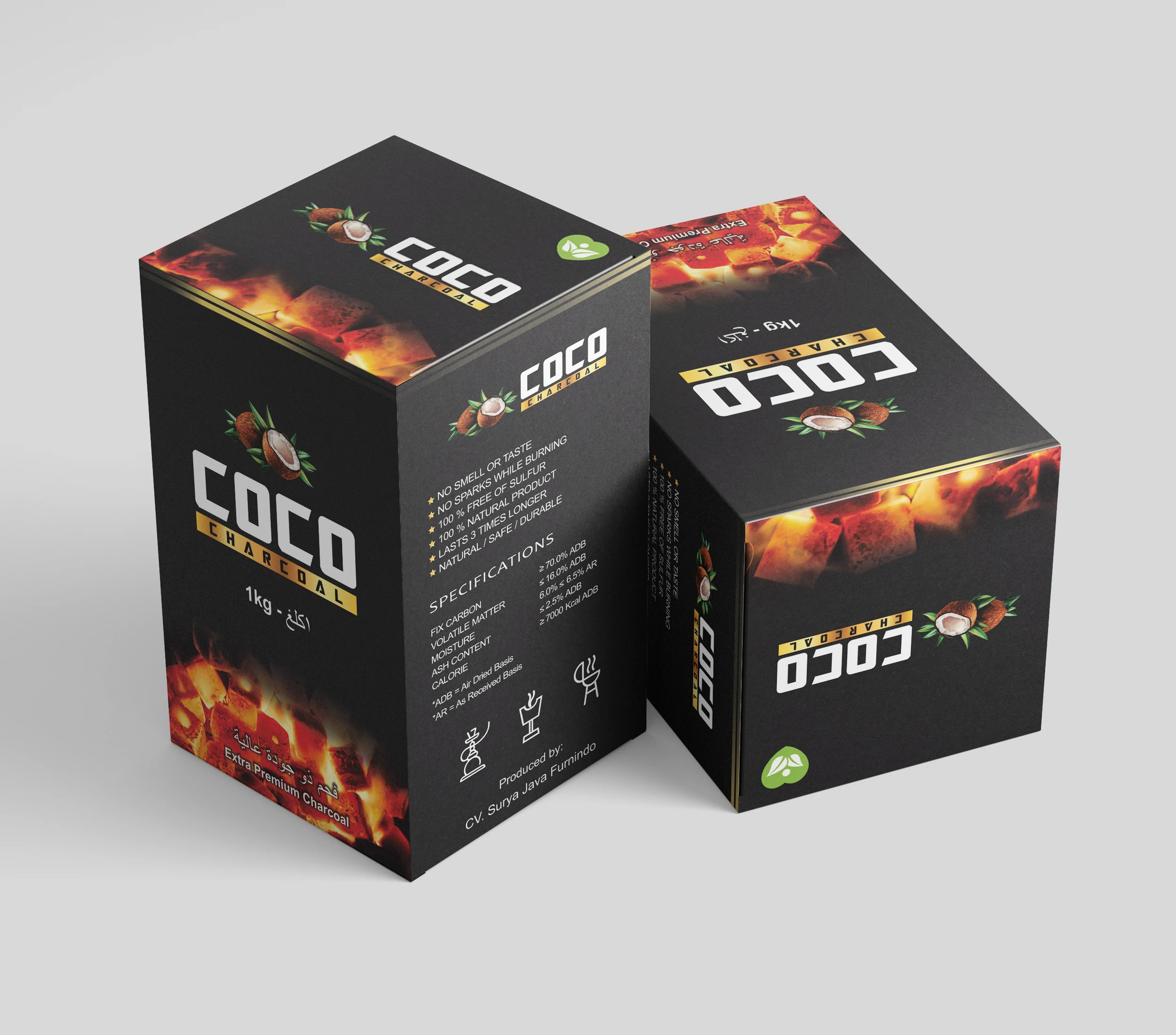 Coconut Shell Wood Cube Indonesia Superior Premiun Medium Quality Charcoal Briquettes Briquette