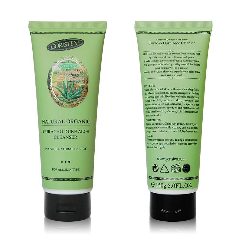korea skin care anti black head simple face clean oil-control aloe vera best face wash for oily skin