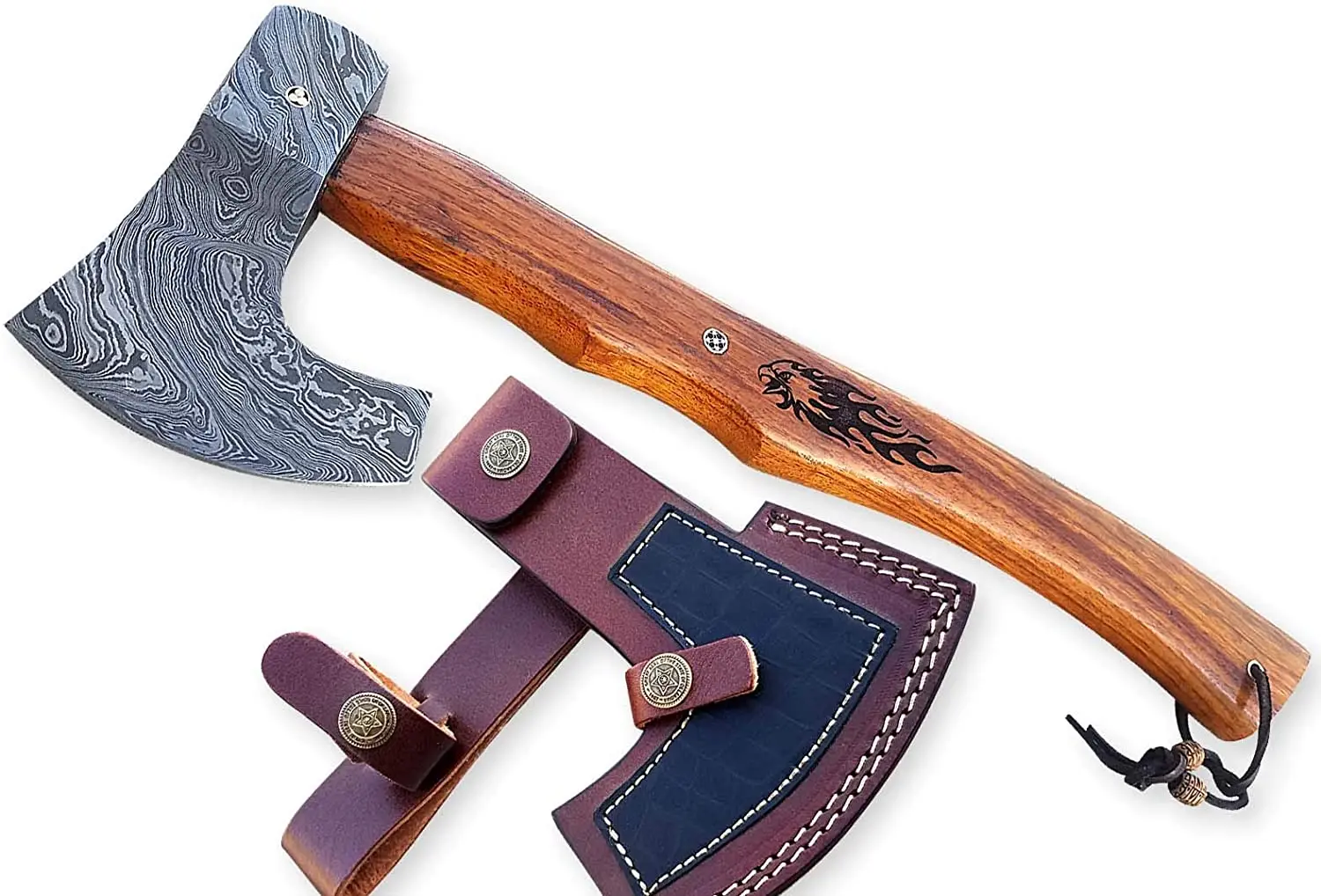 High Quality Damascus Steel High Quality Wood Handle Multitool Hand Outdoor Tool nice look best Axe