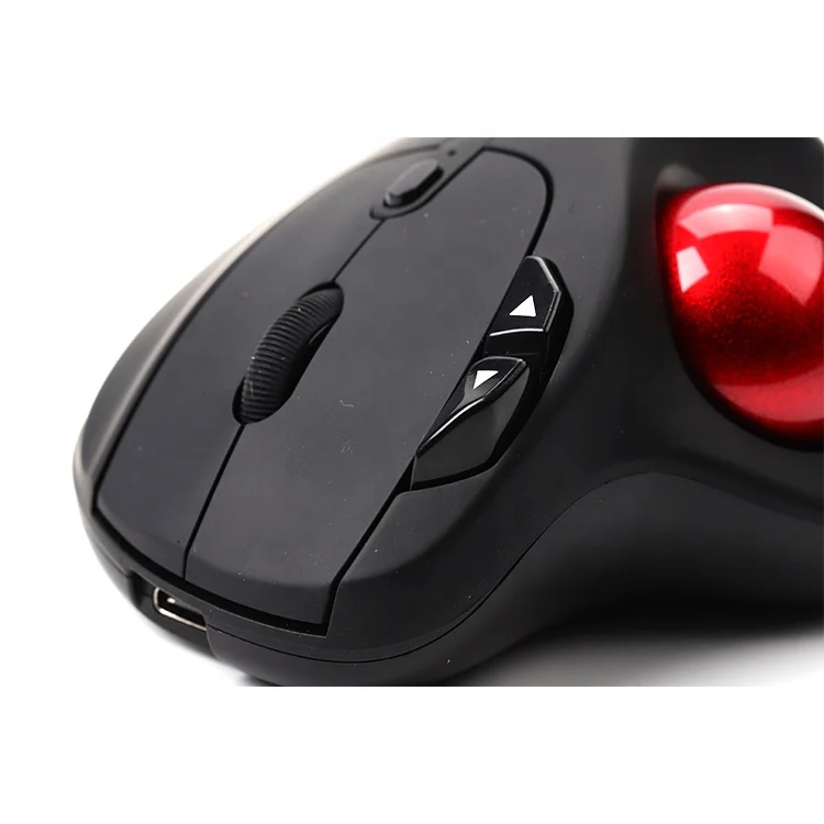 Wireless Trackball Mouse Rechargeable Ergonomic Mouse RGB Glow  Easy Thumb Control Compatible for PC  Laptop iPad