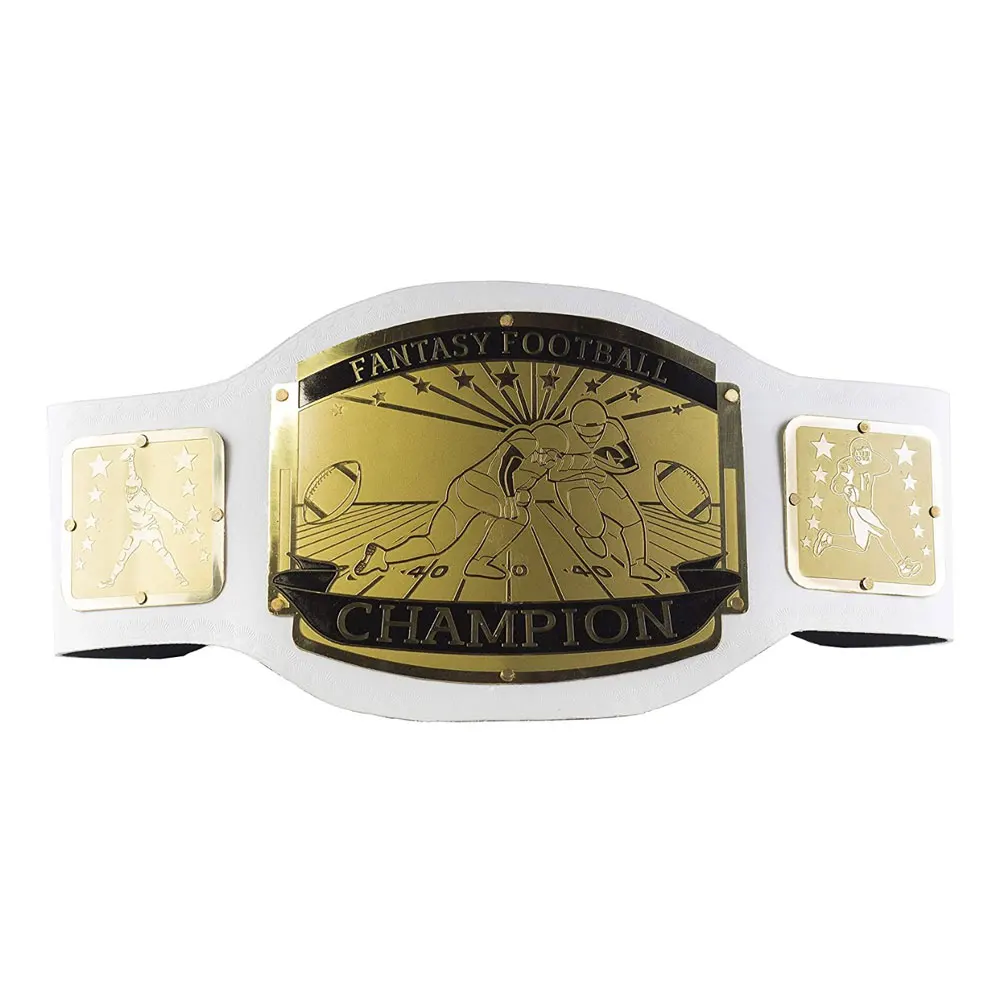 Fantasy Bros Fantasy Football Championship Leather Belt Trophy with Premium Quality