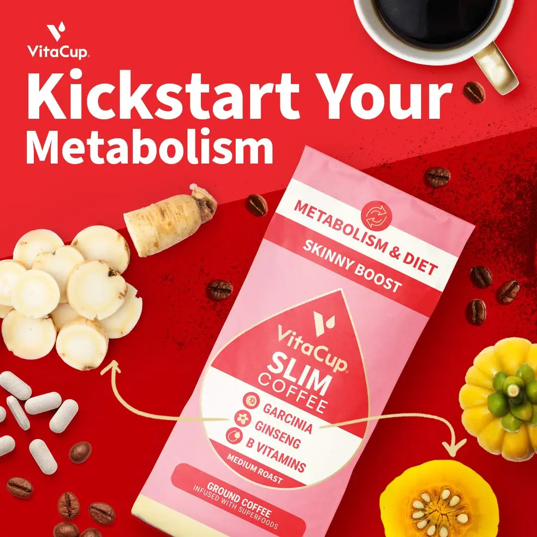 Слим-кофе (10 унций 0 283 кг) с гарцинией женьшенем витаминами В