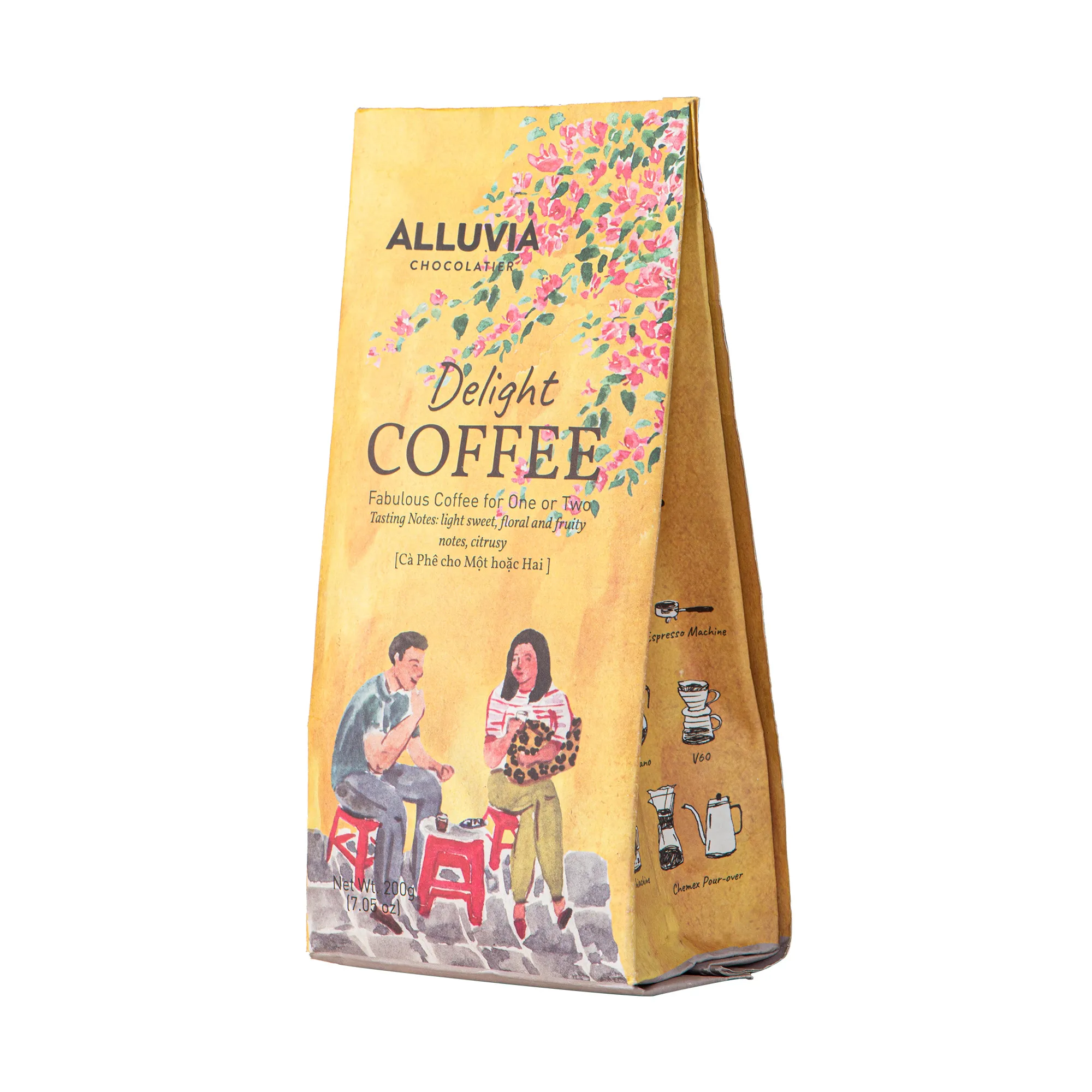 Радость от брэнда аллювиа (АРАБИКА И РОБУСТА), смешанный кофе из Вьетнама