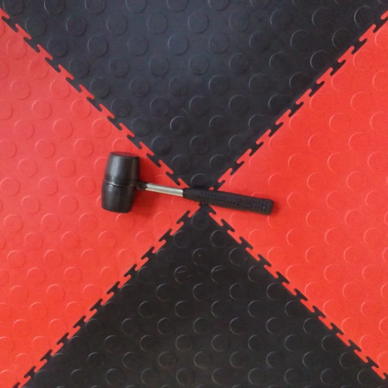 Vinyl Garage Flooring Tile PVC Interlocking Plastic Floor Tile For Warehouse/Workshop/Showroom/Gym Etc CD65