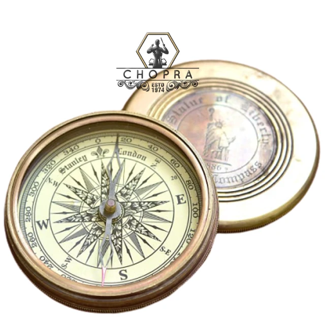 
Compass Sundial Antique Finish Brass Excellent Quality Decor Brand New Reproduction 