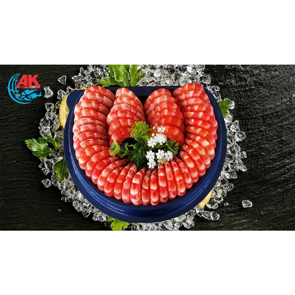 Black tiger shrimp Cook Peeled deveined tail on