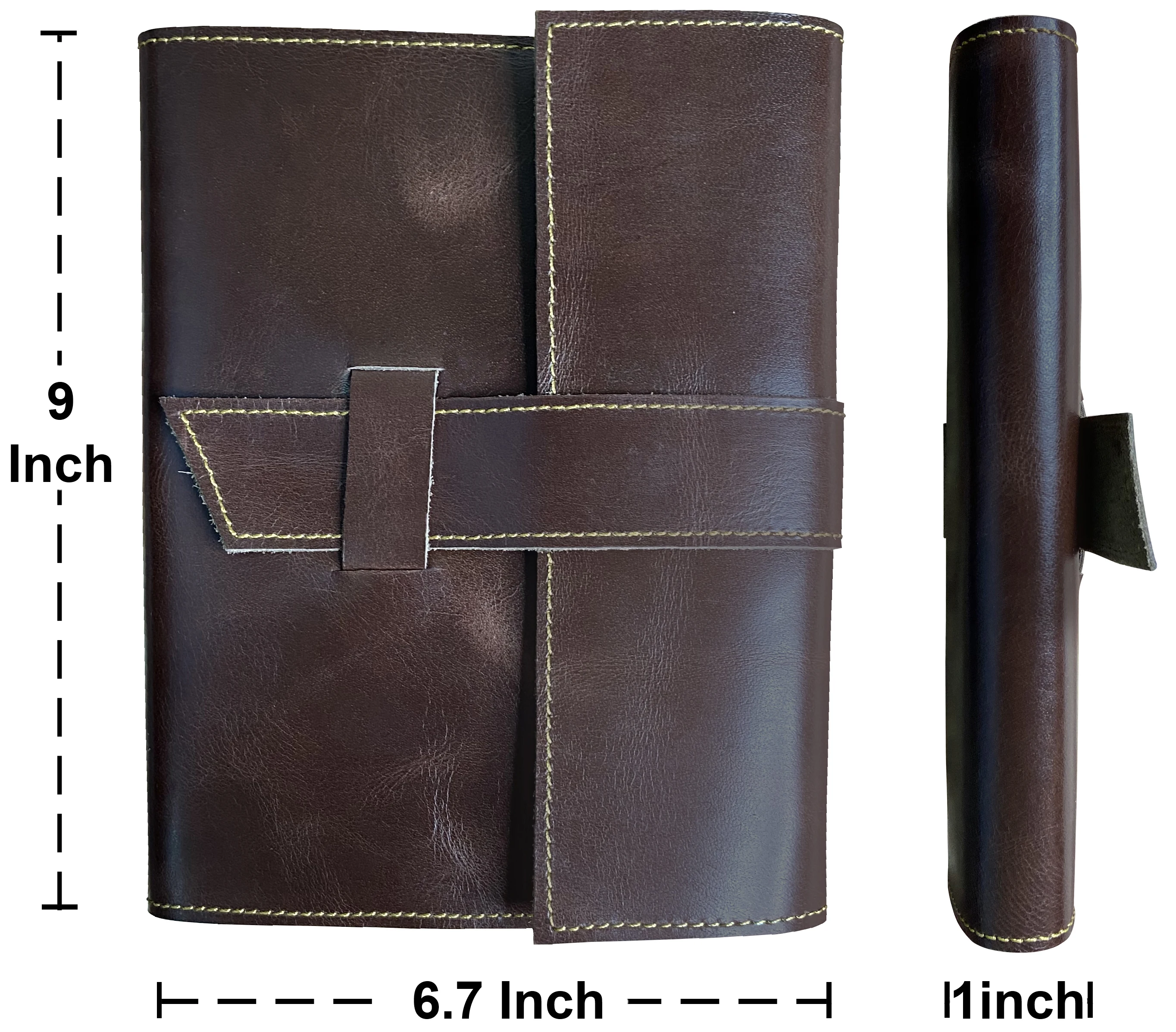 Handcrafted Vintage Leather Dotted Journal Bullet Notebook A5 Refillable Dot Grid Pages Travel Writing Diary Gift for Men Women