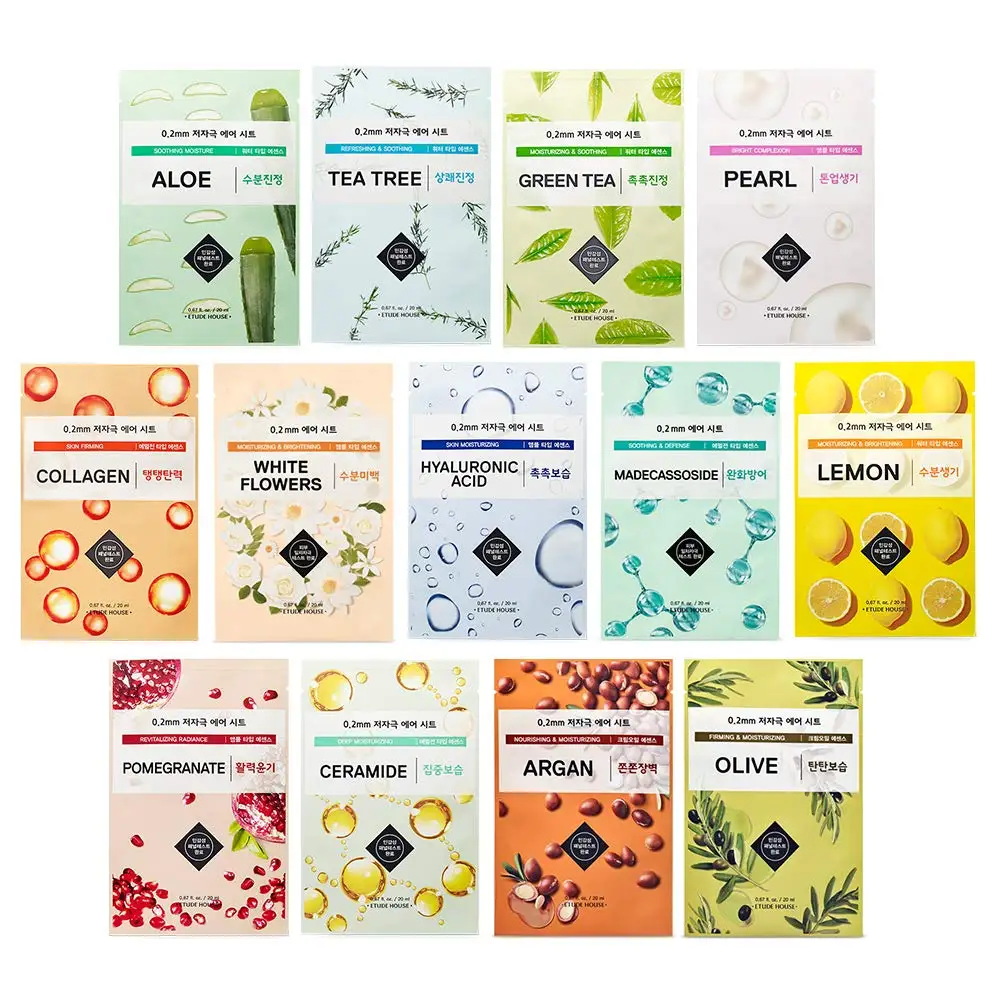 korean sheet face sheets Etude House 0.2 Therapy Air Mask Sheet NEW skin care