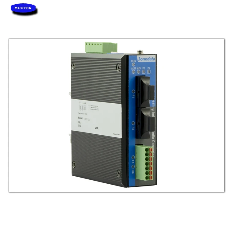 CE Certified DIN Rail Mounting 1/2 Fiber Ports +1 RS-232/485/422 Serial to Fiber Modem at Least Price