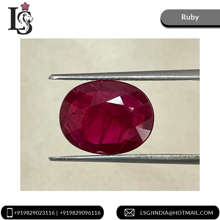 Pigeon Blood Red Top Quality Natural Ruby Burma 5.58 carat Loose Gemstone for Rings