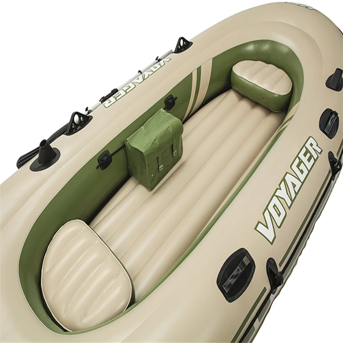 Inflatable Hydro-Force Dinghy Set Voyager 500 for 3 People, 348 x 141 x 48 cm, aluminium alloy oars included
