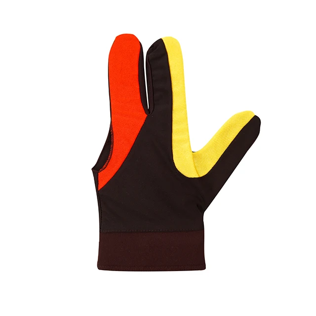 Original Spandex 1PC Professional Unisex 3 Fingers Snooker Fabric Billiard Pool Glove Multicolor